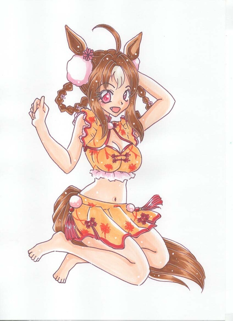 ウマ娘水着ステッカー