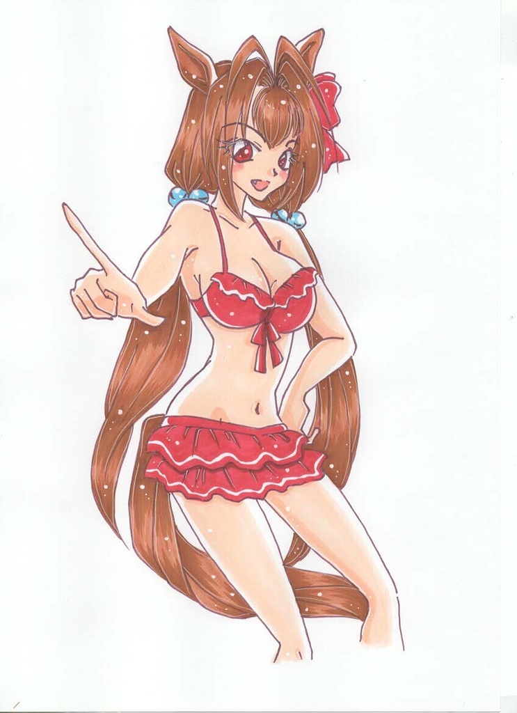ウマ娘水着ステッカー
