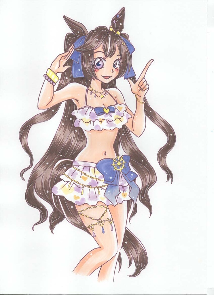 ウマ娘水着ステッカー