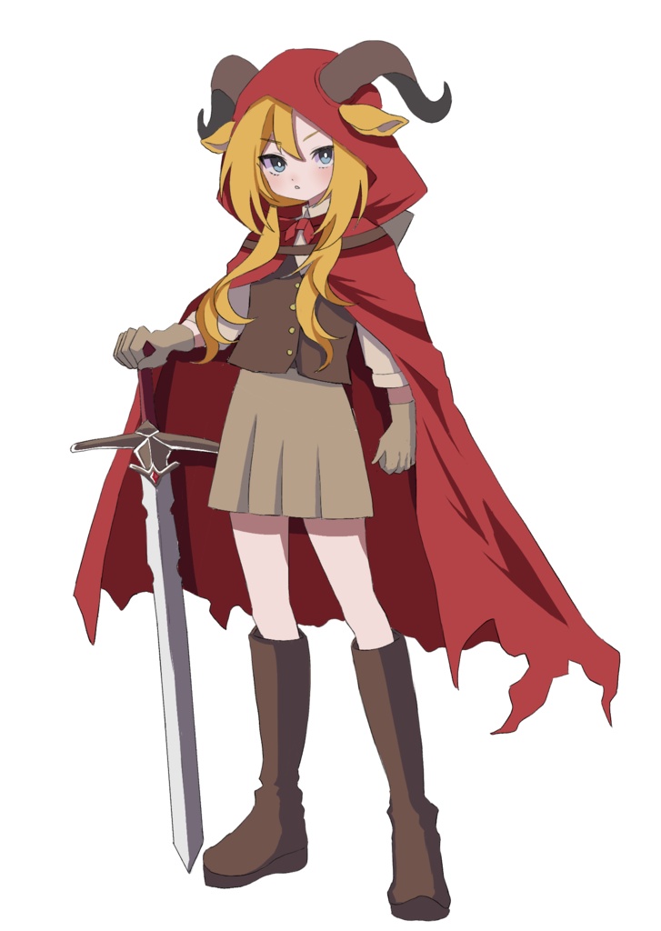 剣士 赤ずきん 少女立ち絵