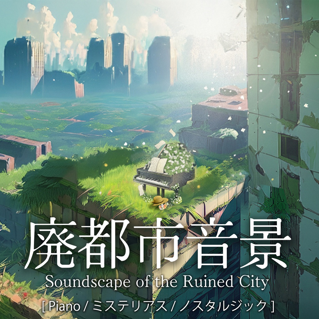 【期間限定無料配布】-廃都市音景-  TRPG 創作 BGM  (フリーミュージック / ピアノ /ミステリアス / ノスタルジック / 哀愁)
