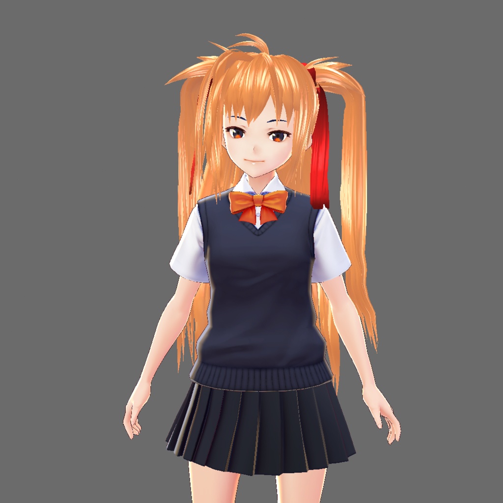 【Vroidβ版用】ツーサイドアップツインテール【ヘアプリセット】