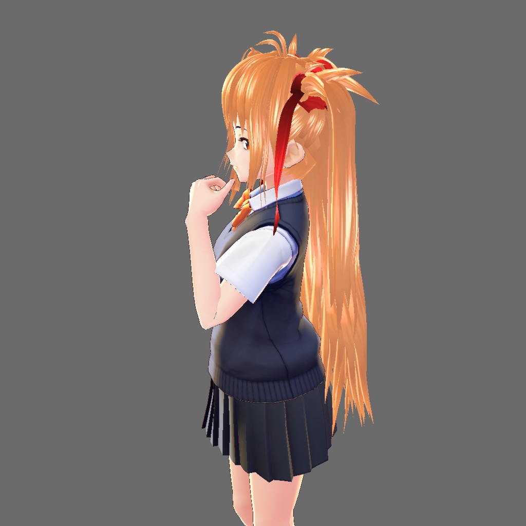 【Vroidβ版用】ツーサイドアップツインテール【ヘアプリセット】