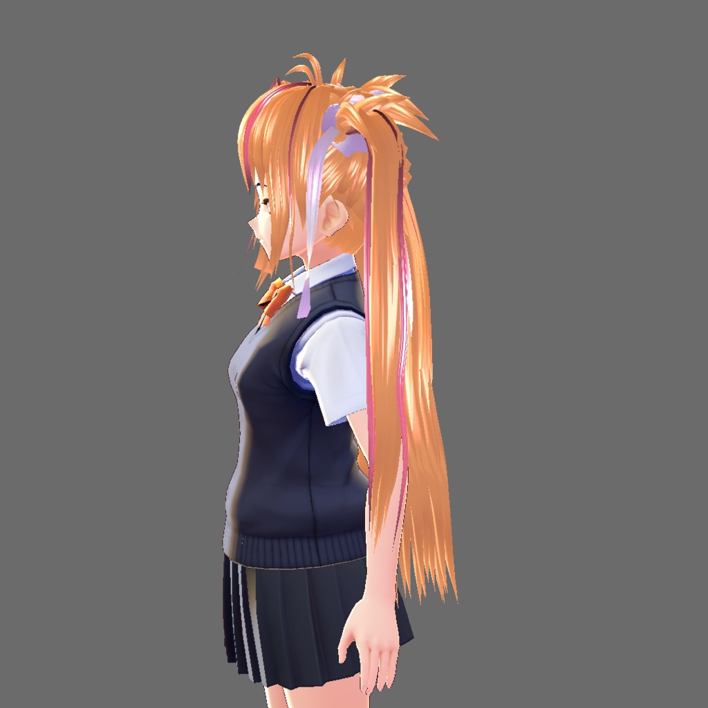 【Vroidβ版用】ツーサイドアップツインテール【ヘアプリセット】