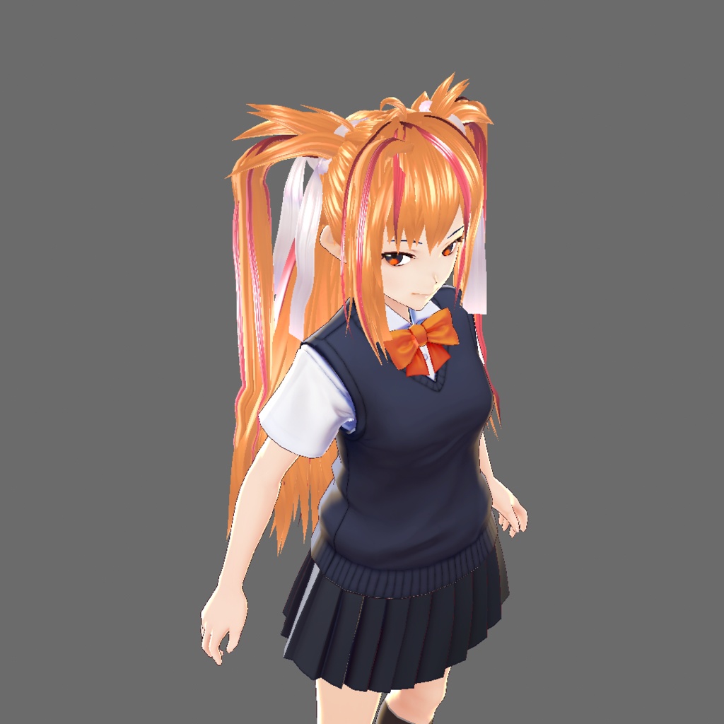 【VRoid】ツーサイドアップツインテール【正式版用】