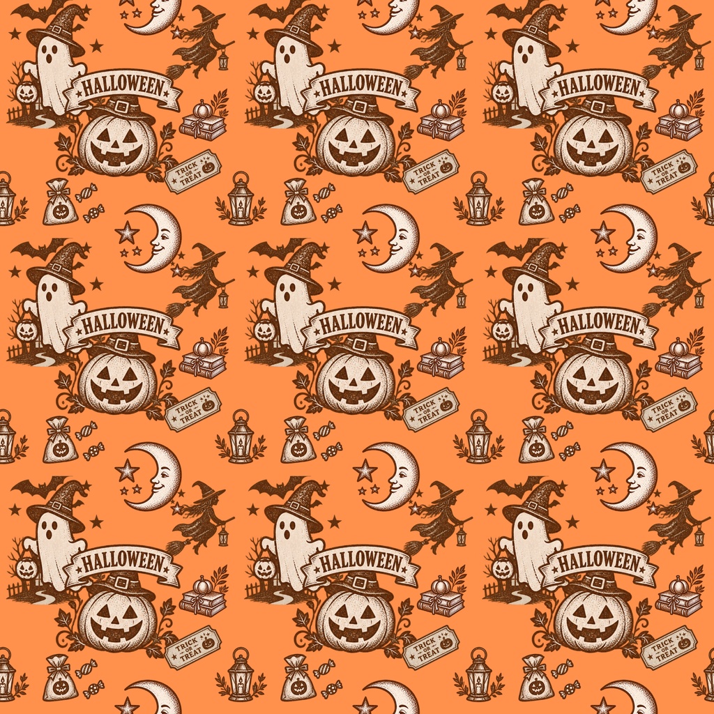 スタンプ風ハロウィーン