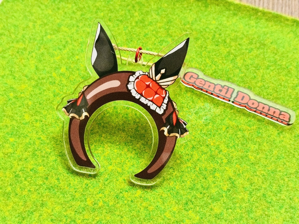 うまみみカチューシャ風アクリルバッグチャーム（ジェンティルドンナイメージ）