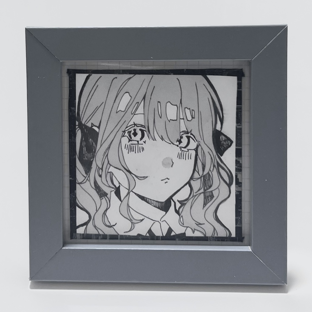 マンガ風ミニ色紙原画