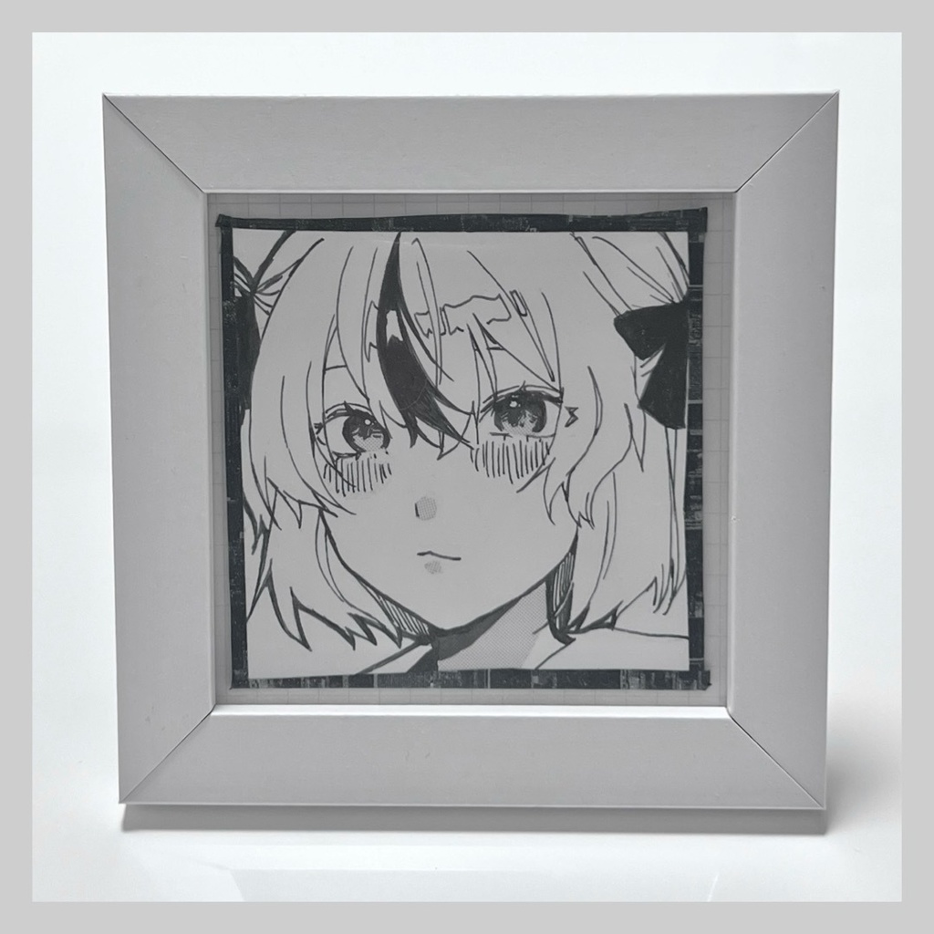 マンガ風ミニ色紙原画