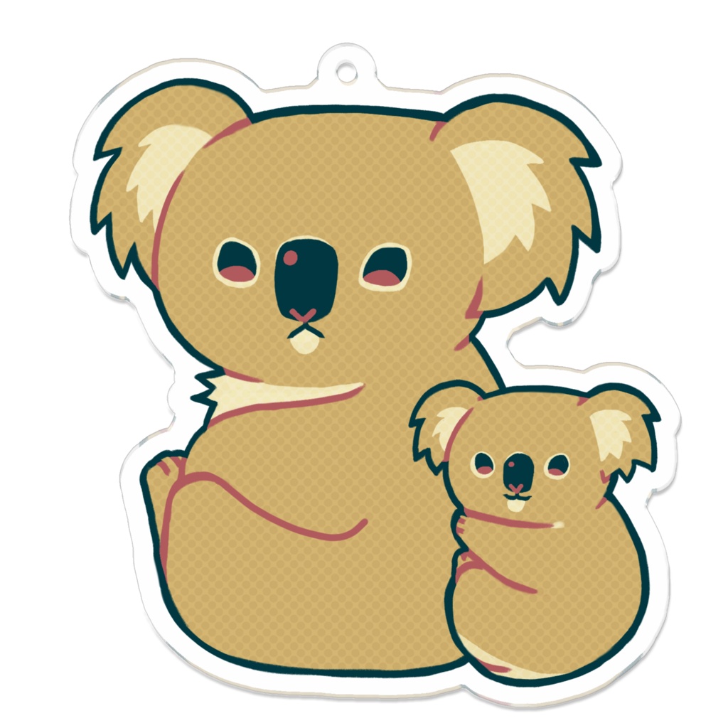 コアラ親子B アクリルキーホルダー