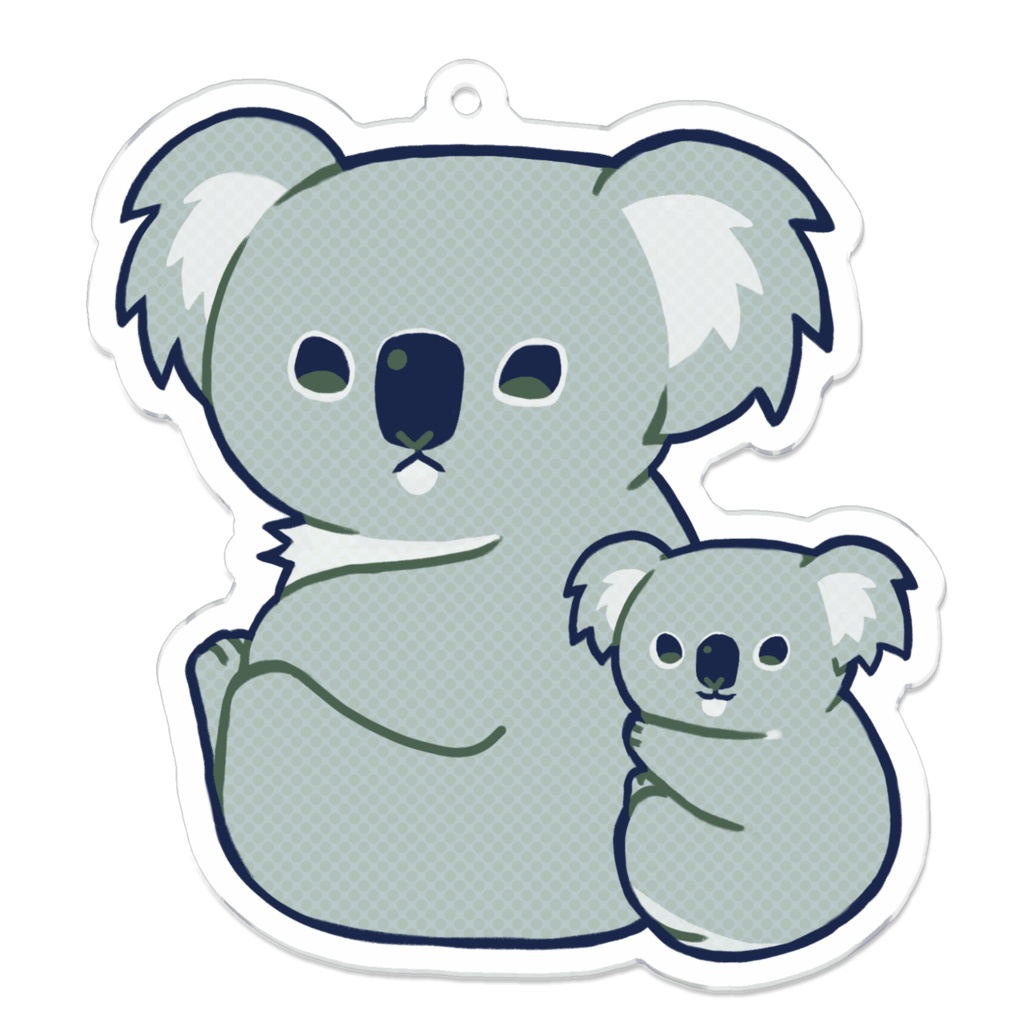 コアラ親子D アクリルキーホルダー