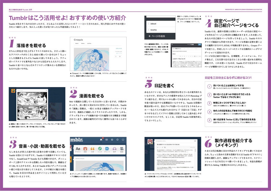 【Tumblrテーマ付き】同人作家のためのTumblr入門