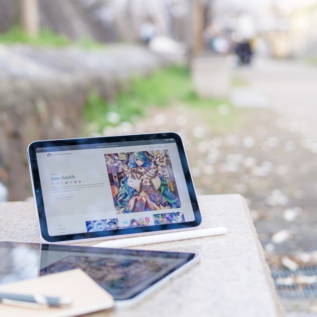 【イラストサイト向けテンプレート】Illustfolio Lumina