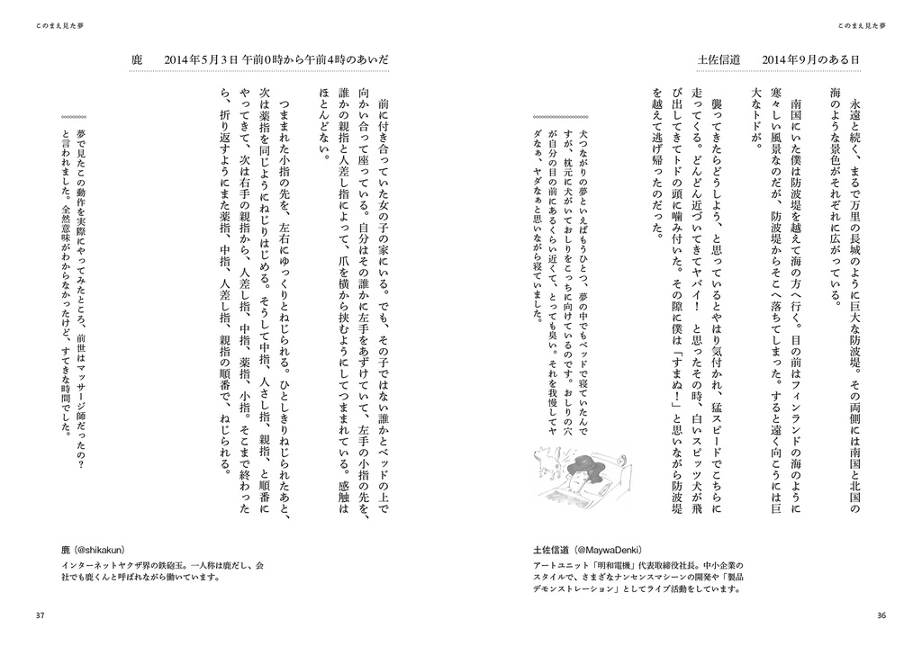 このまえ見た夢