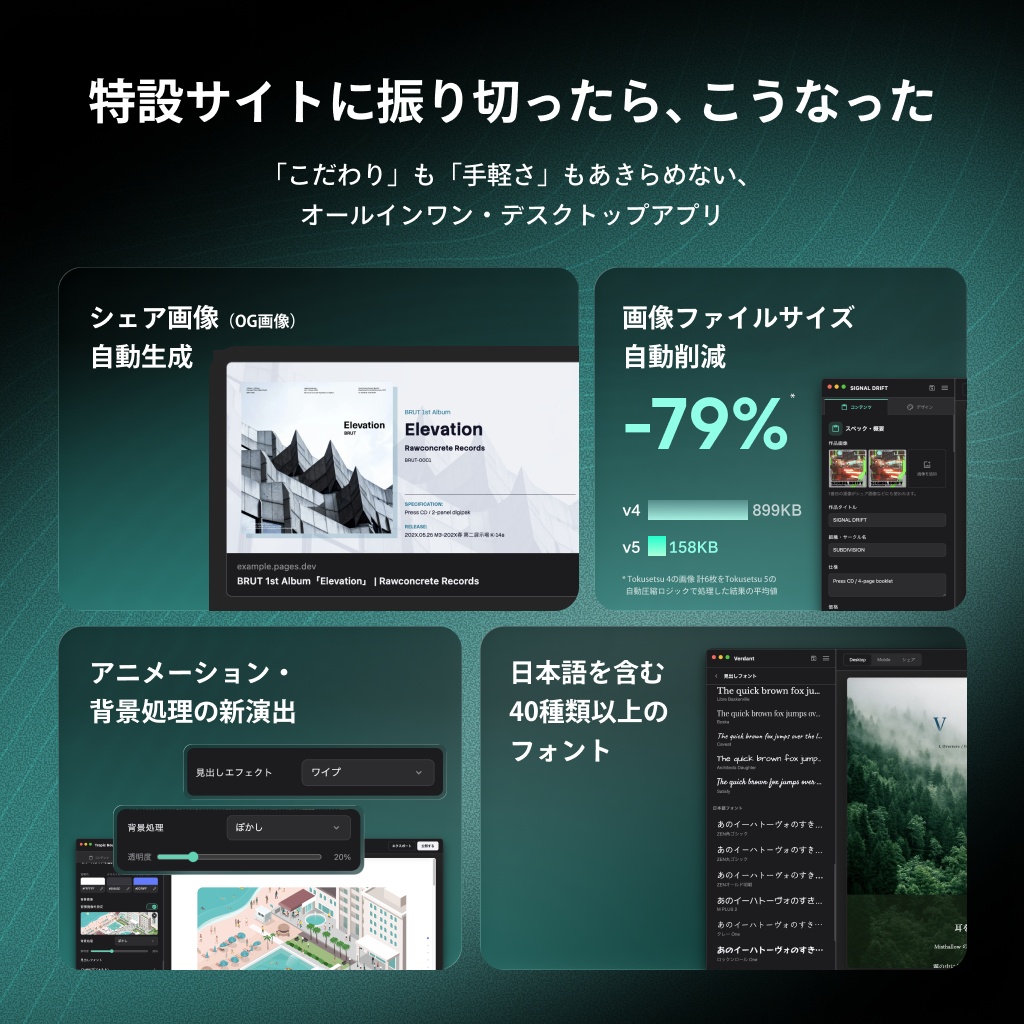 【同人音楽特設サイト作成ツール】Tokusetsu 5