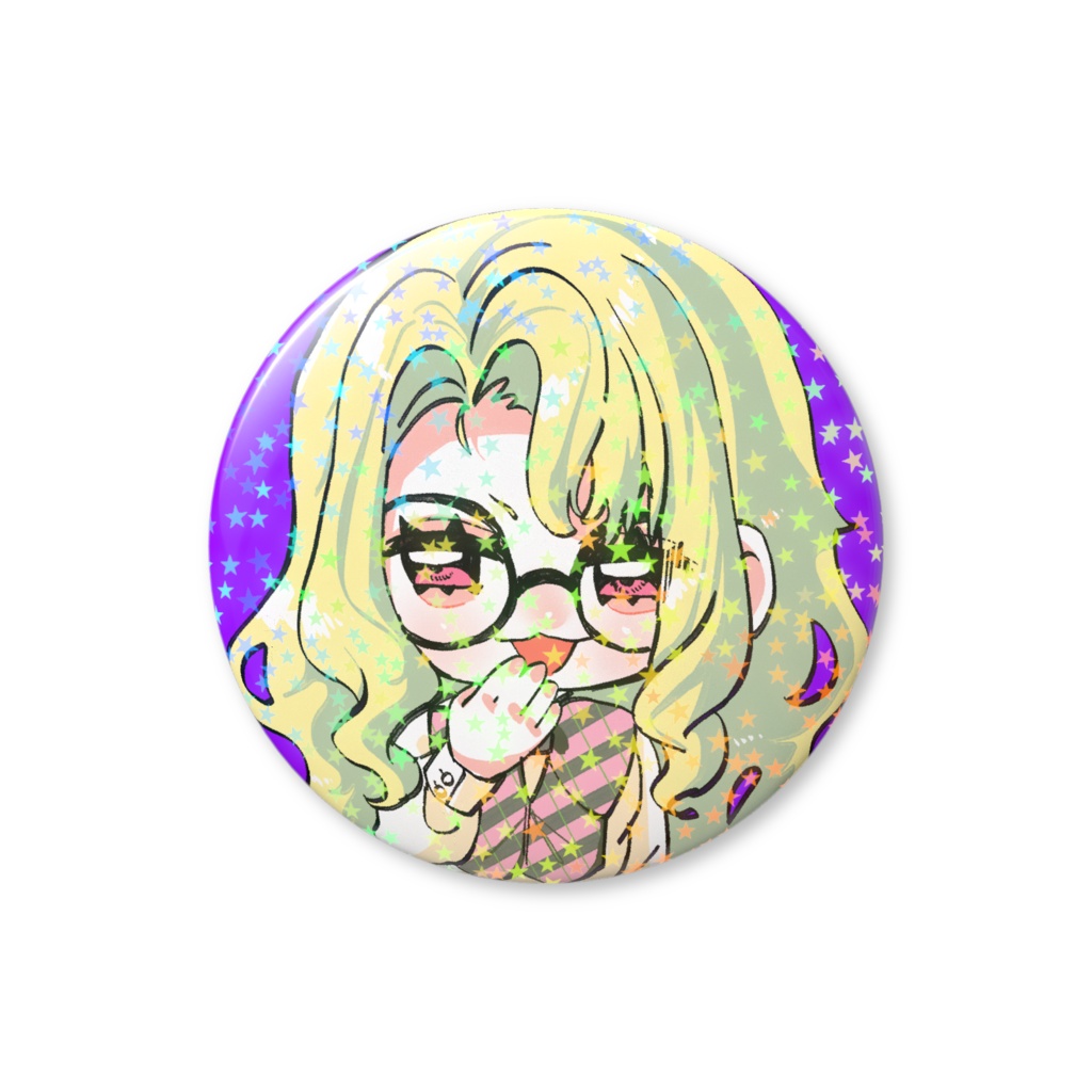 ナホちゃん缶バッジ ホログラム