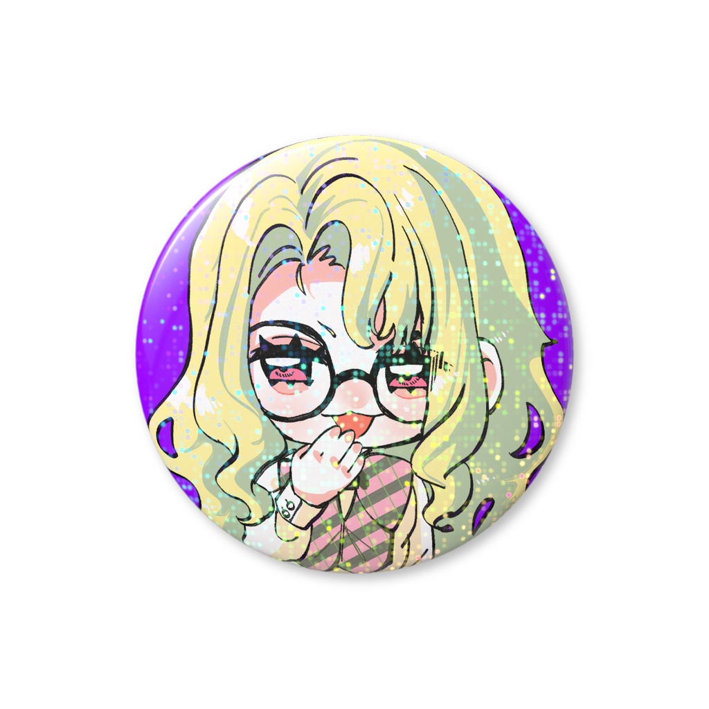 ナホちゃん缶バッジ ホログラム