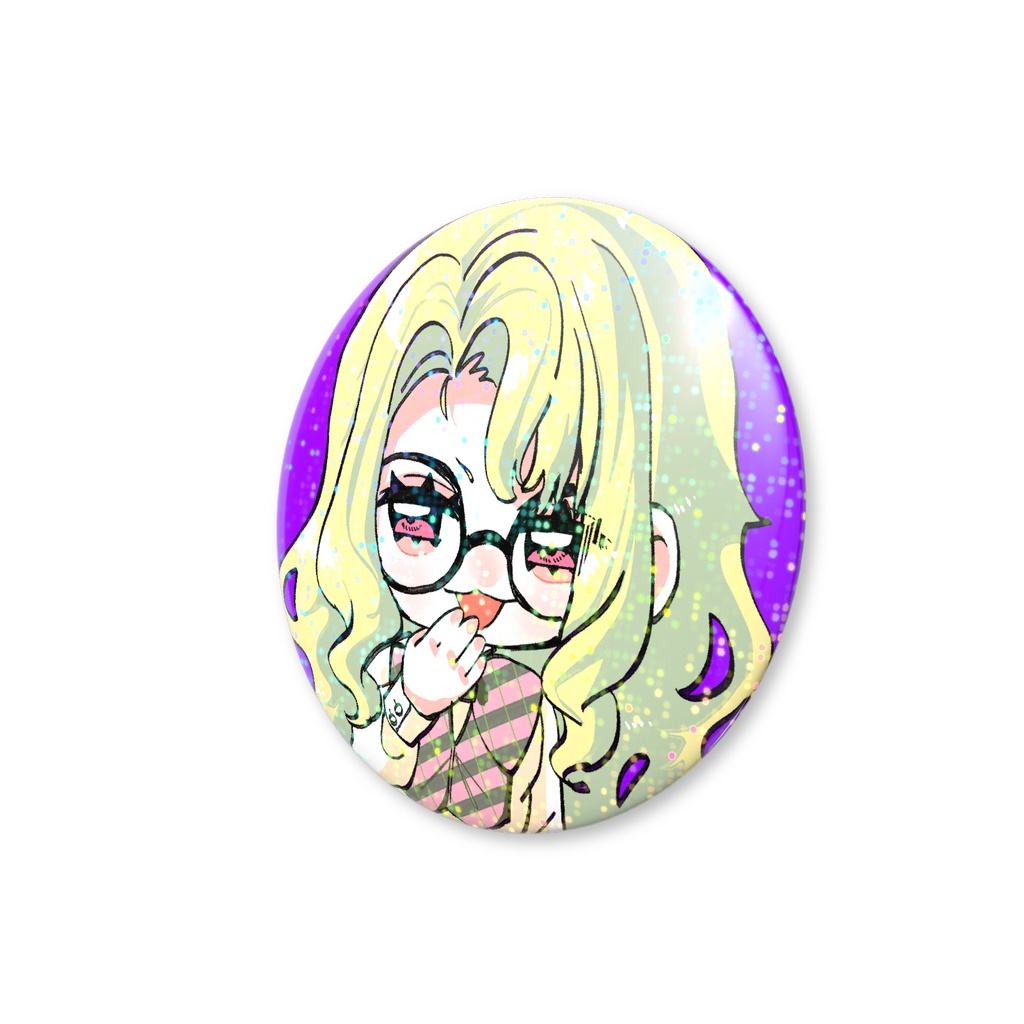 ナホちゃん缶バッジ ホログラム