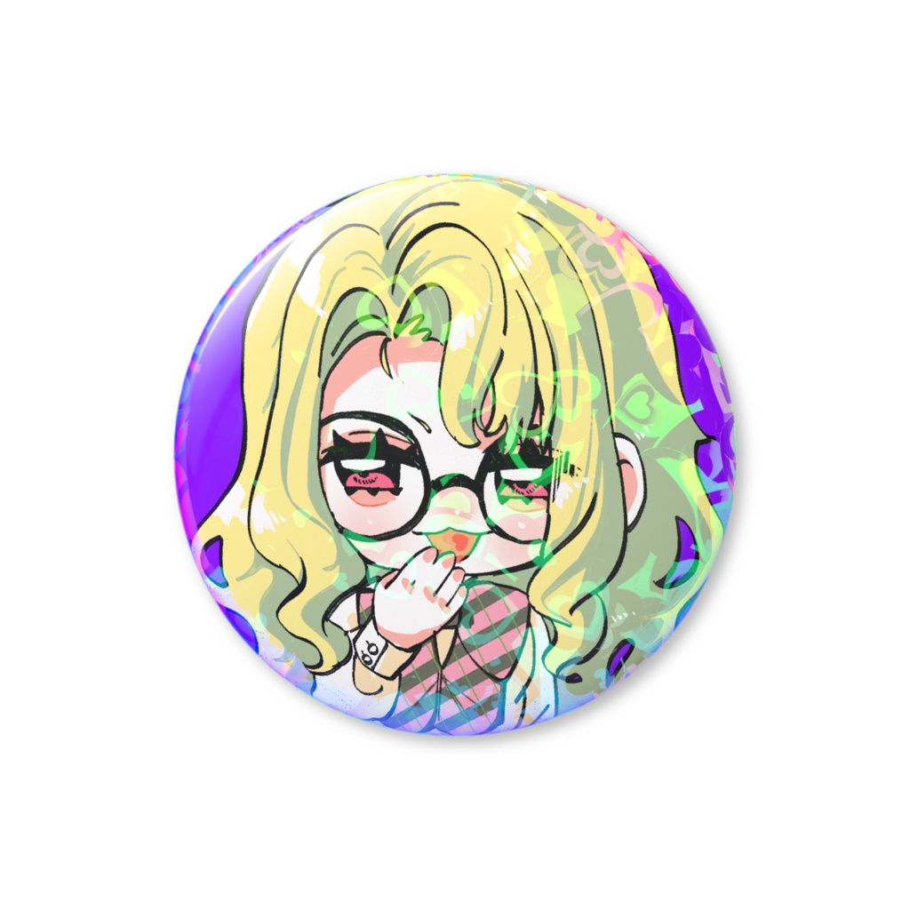 ナホちゃん缶バッジ ホログラム