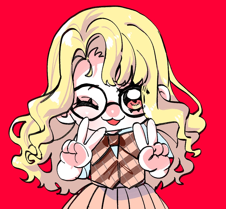 ナホちゃん丸缶バッジ 88mm