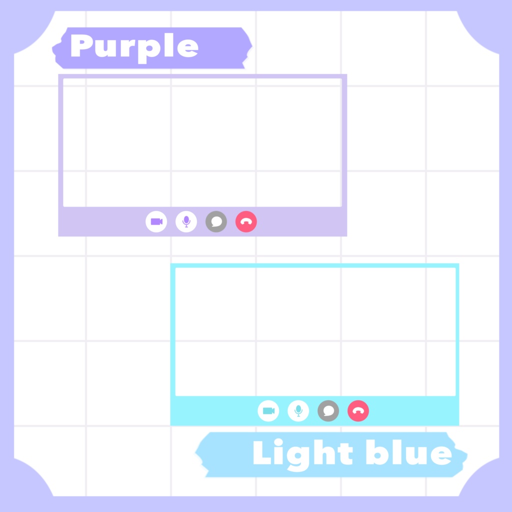 【無料版あり】ビデオ通話風!配信オーバーレイ