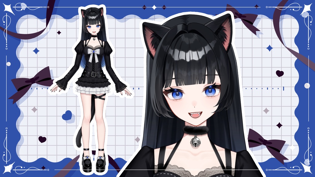 【汎用モデル】黒猫ちゃん