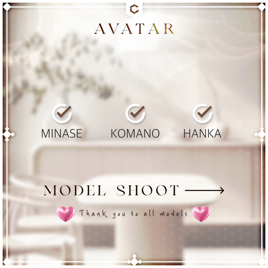 ๐SALE๐ โช๏ธ3AVAโช๏ธ ๐๐๐๐ ๐๐ถ๐๐ / Chic Blanc X Huwamon Collaboration