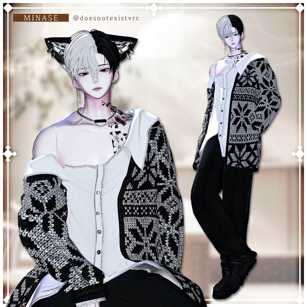 ๐SALE๐ โช๏ธ3AVAโช๏ธ ๐๐๐๐ ๐๐ถ๐๐ / Chic Blanc X Huwamon Collaboration