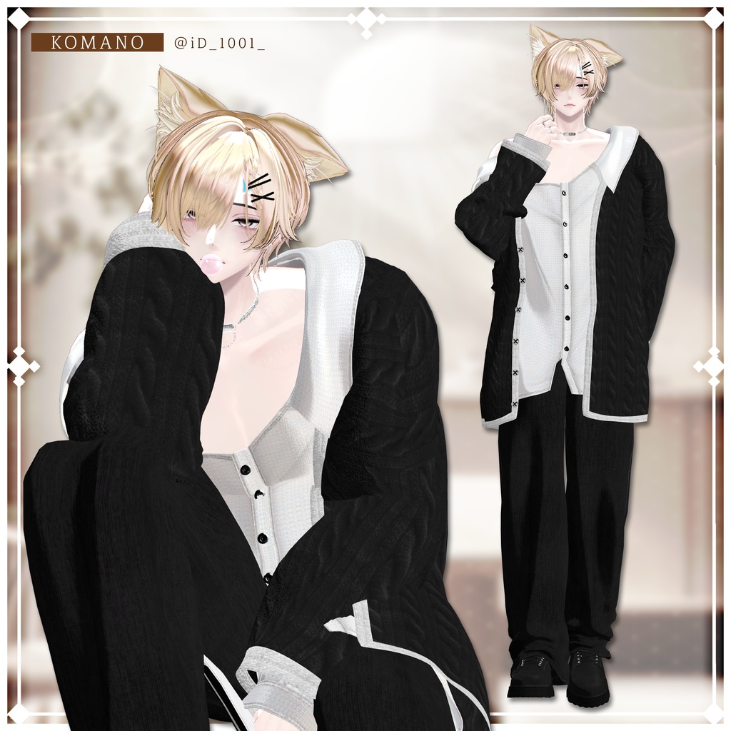 ๐SALE๐ โช๏ธ3AVAโช๏ธ ๐๐๐๐ ๐๐ถ๐๐ / Chic Blanc X Huwamon Collaboration