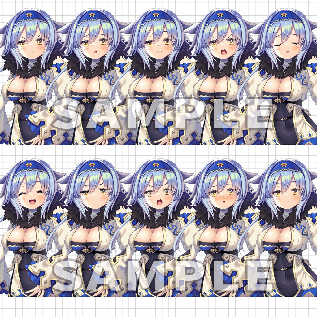 立ち絵素材(表情10種+武器+エフェクト) レイピア二刀流女子