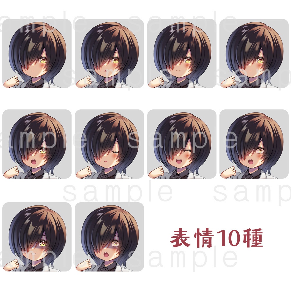 【立ち絵素材】銀髪目隠れ女医