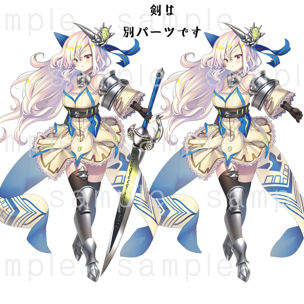 【立ち絵素材】騎士風女子