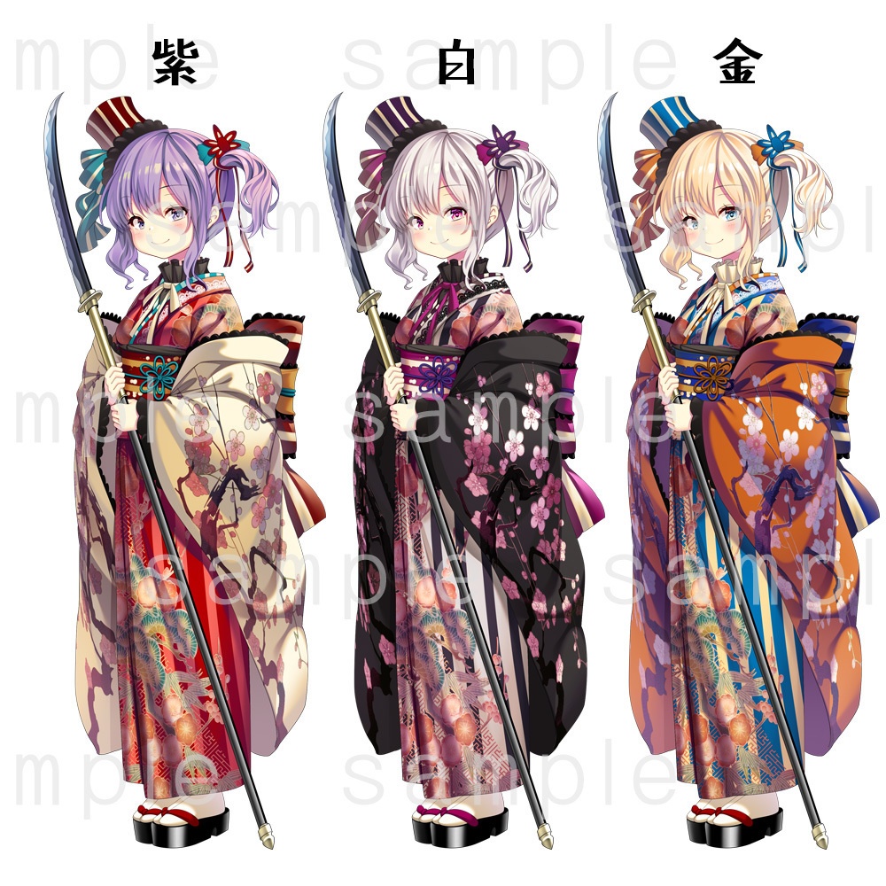 【立ち絵素材】薙刀和ロリ風女子