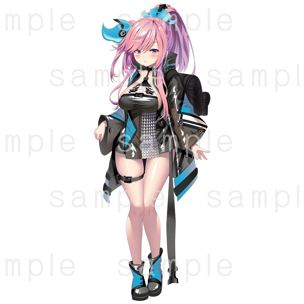 【立ち絵素材】サイバーパンク風女子