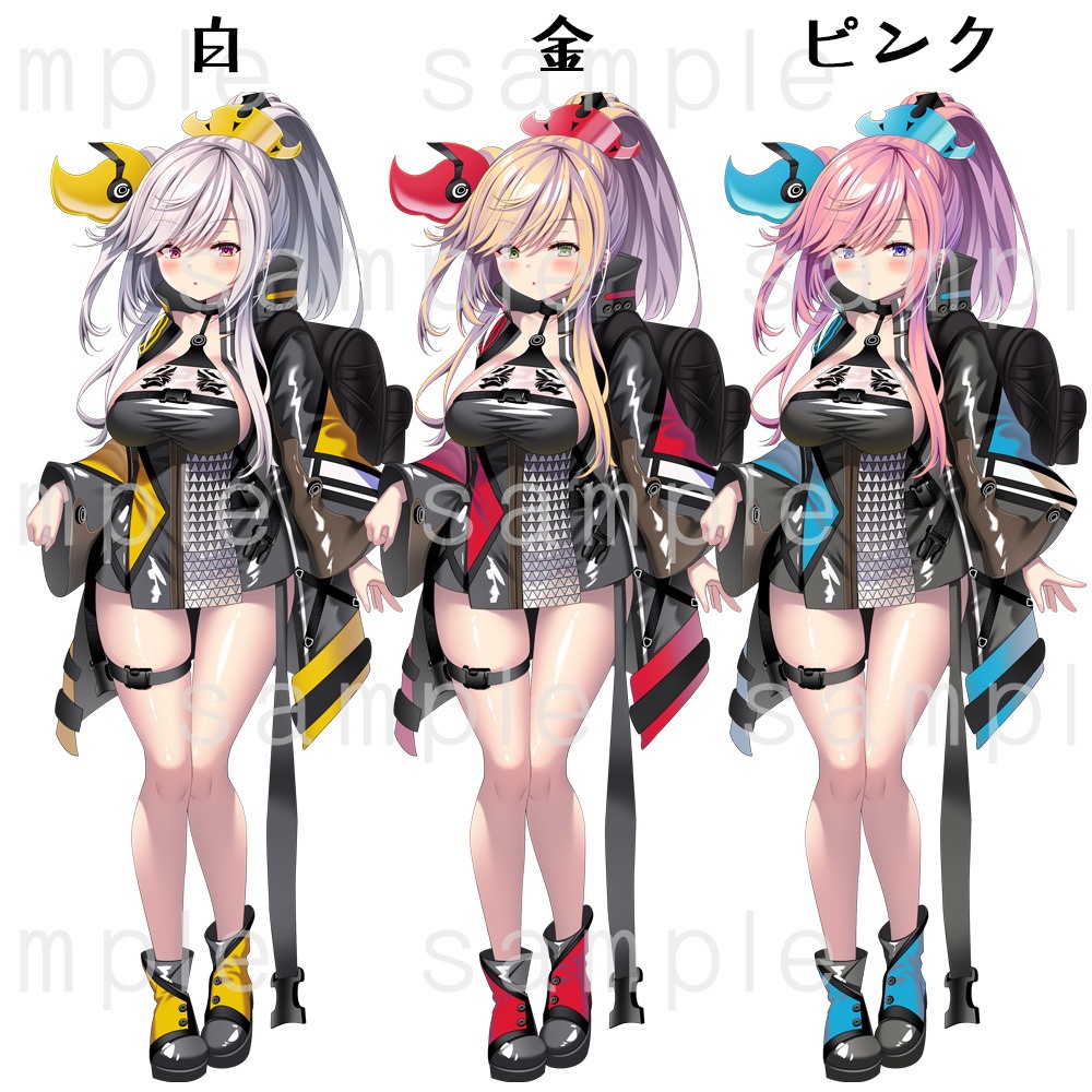 【立ち絵素材】サイバーパンク風女子