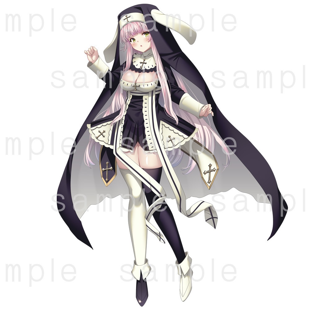 【立ち絵素材】ロップイヤーシスター女子