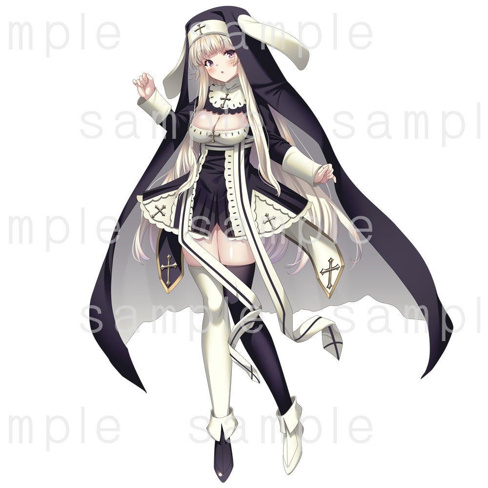 【立ち絵素材】ロップイヤーシスター女子