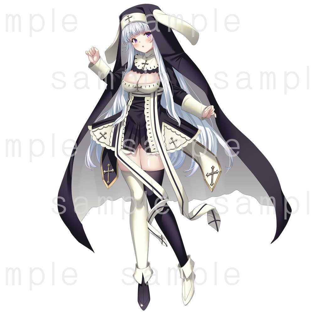 【立ち絵素材】ロップイヤーシスター女子