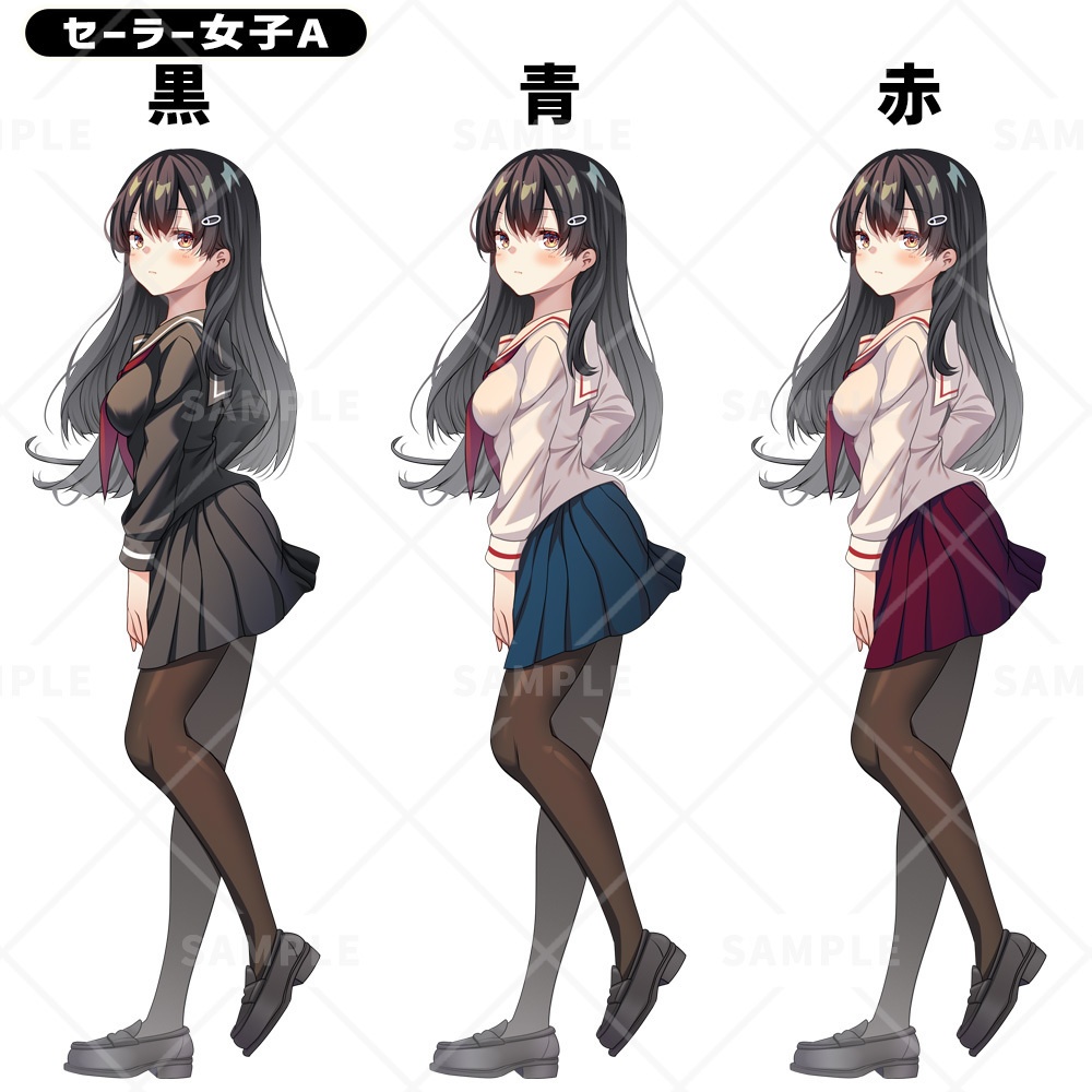 【立ち絵素材】セーラー女子