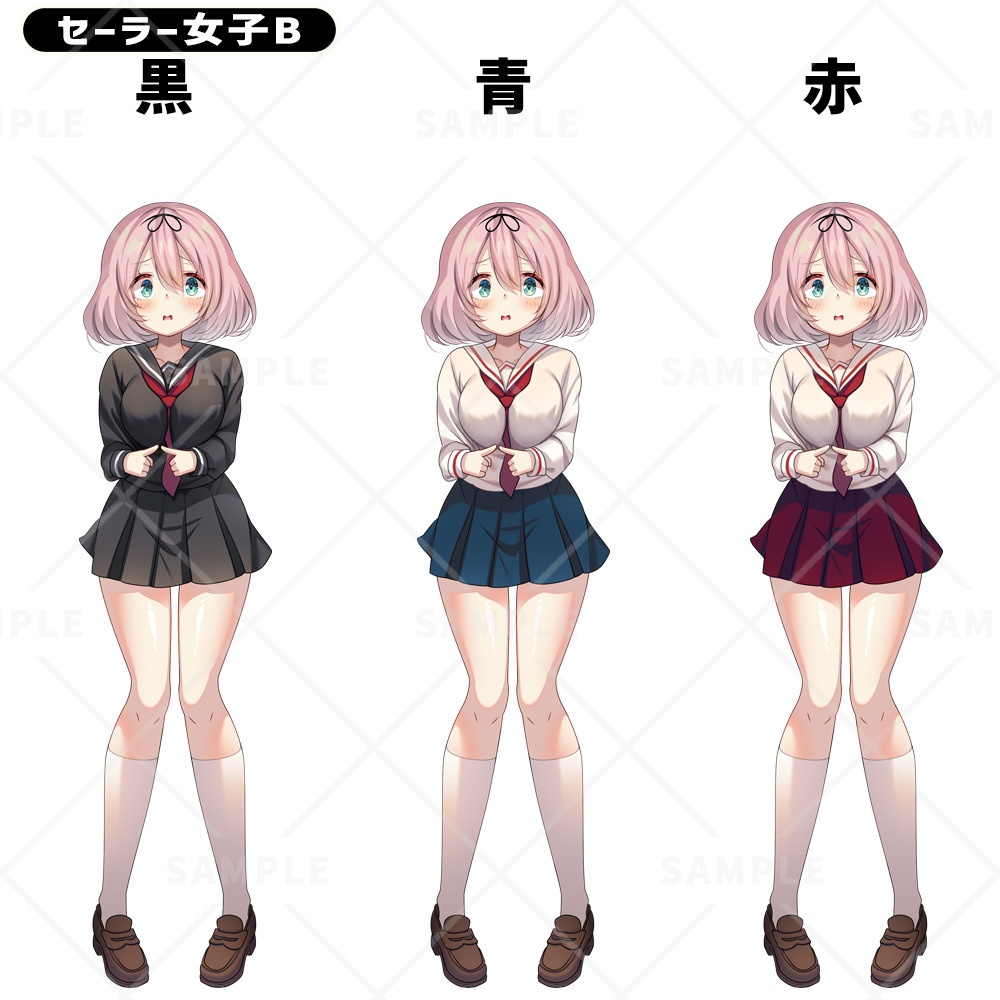 【立ち絵素材】セーラー女子