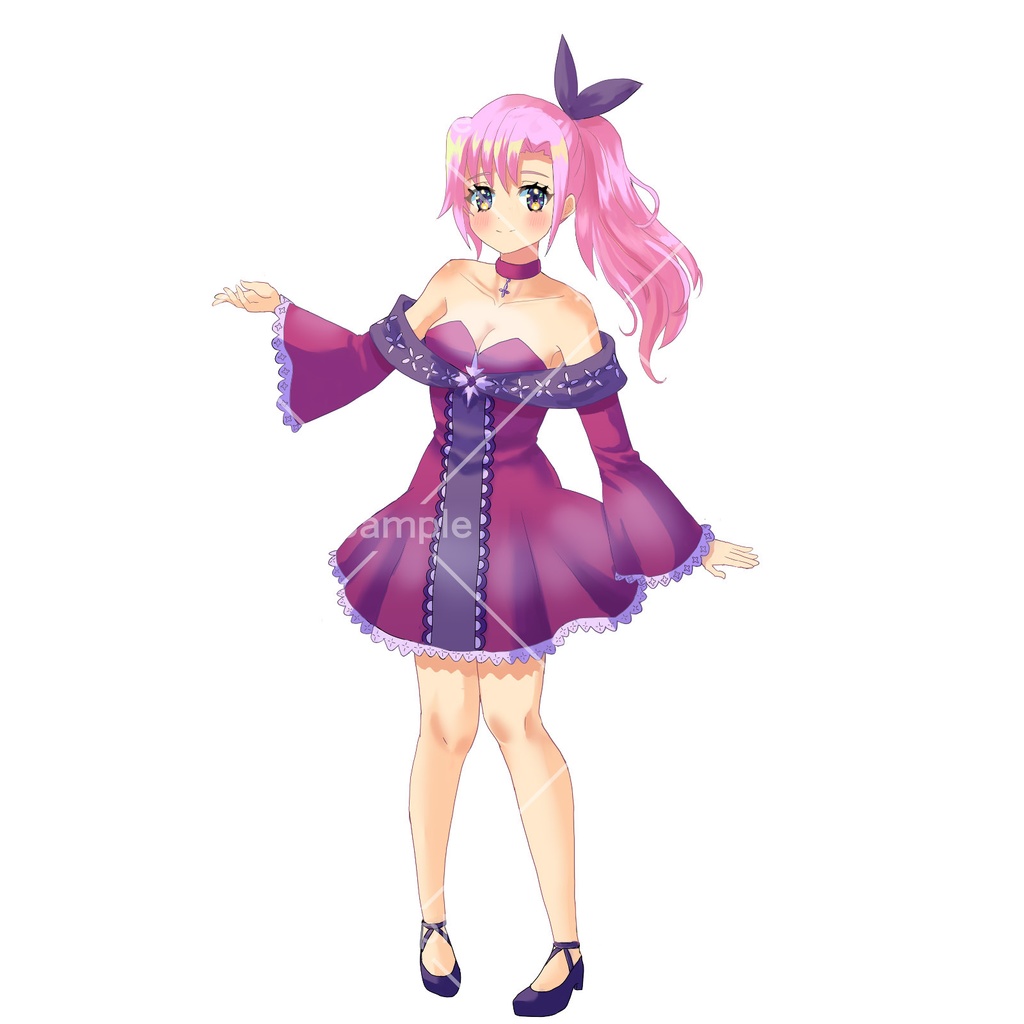 【立ち絵素材】サイドテール