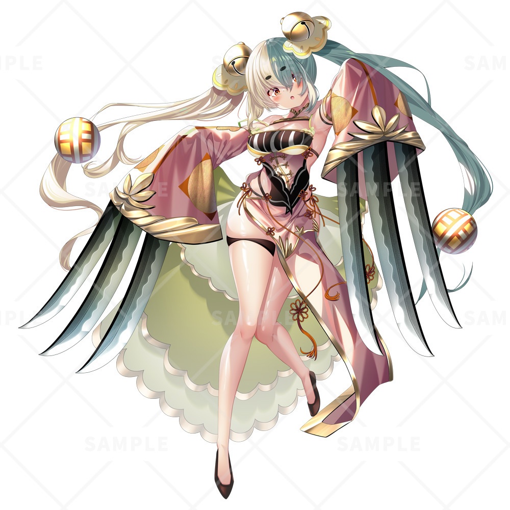 【立ち絵素材】だぼ袖中華女子