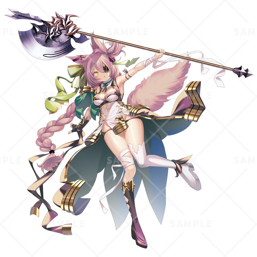 【立ち絵素材】ケモミミハルバード女子