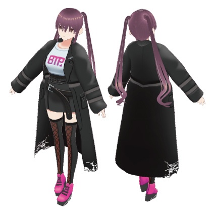 ストリートファッションセットアップ#001【Vroid】