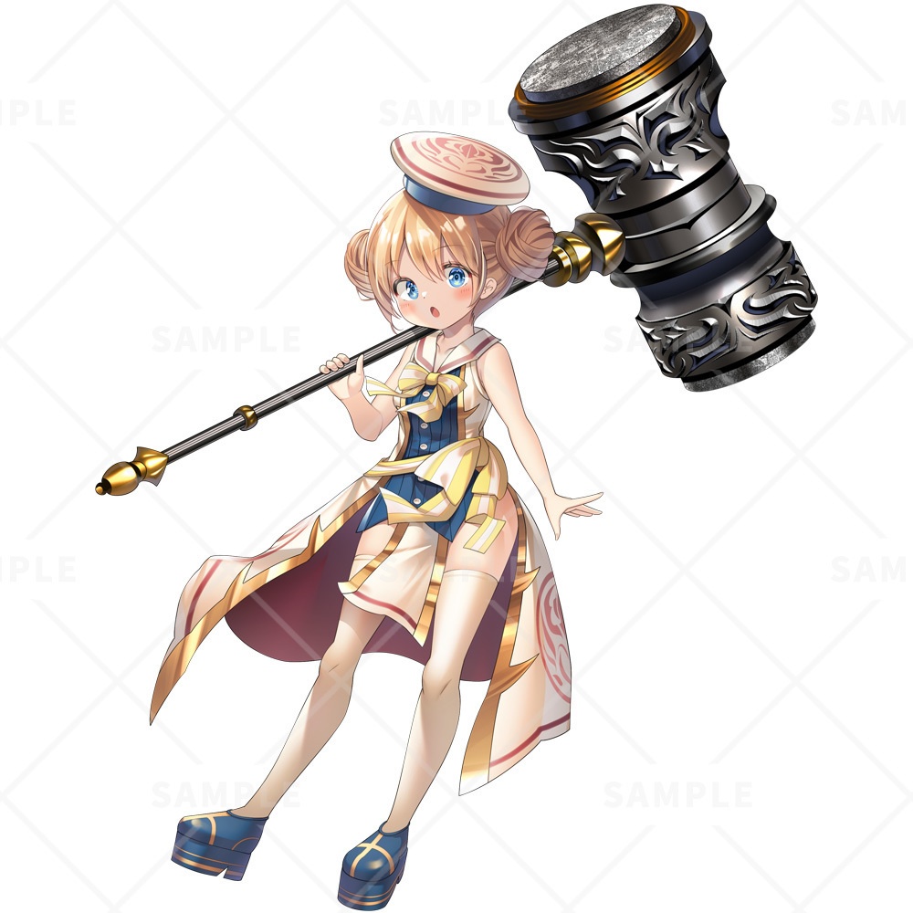 【立ち絵素材】ハンマー女子