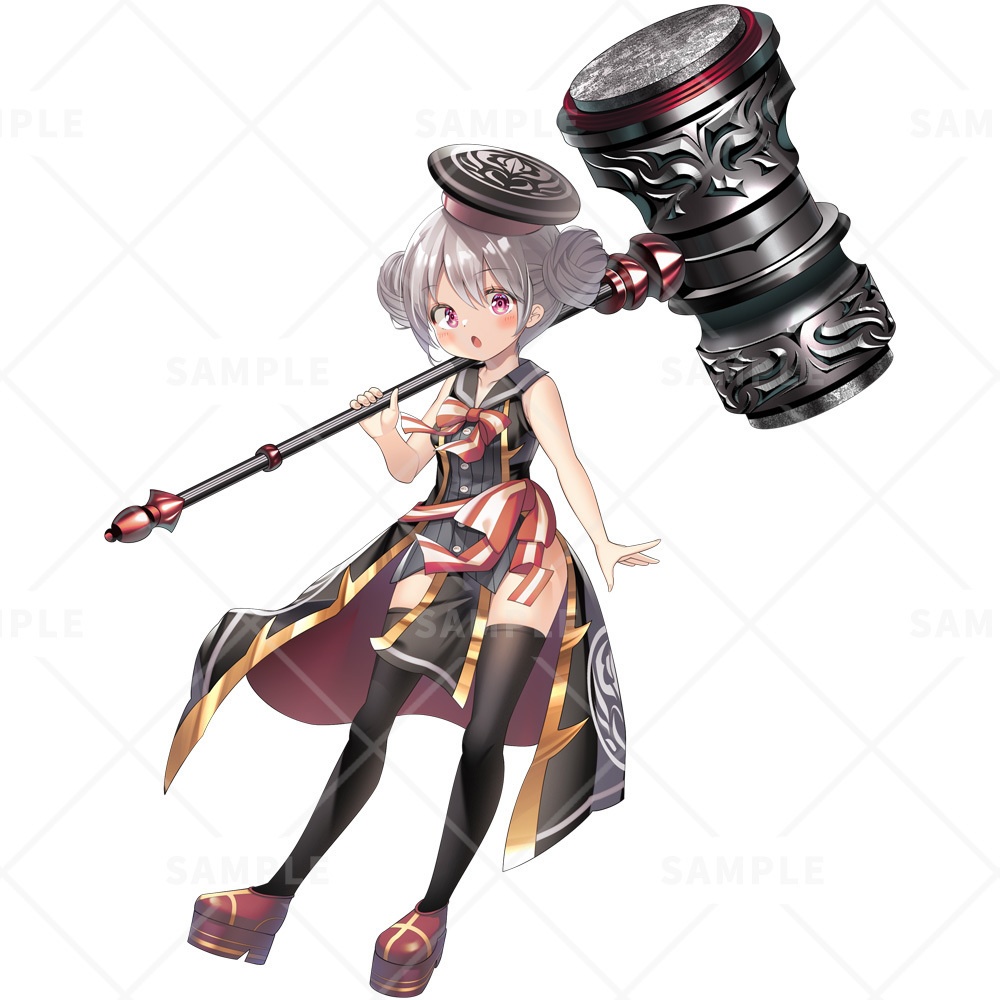 【立ち絵素材】ハンマー女子