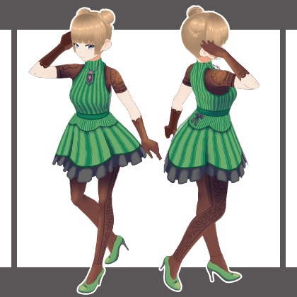 【衣装セット】パーティードレス/Party Dress【Vroid】