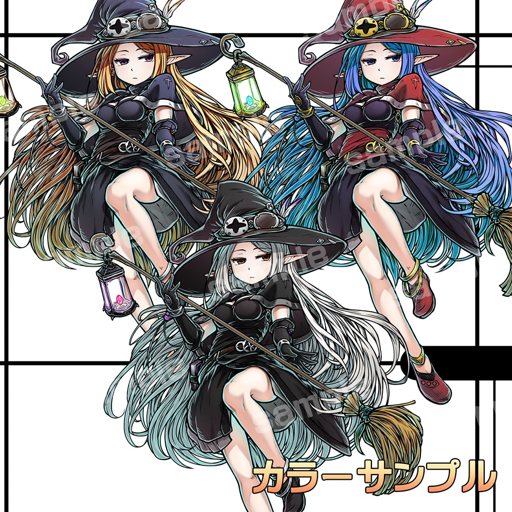 立ち絵素材_魔女エルフ