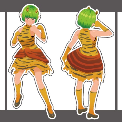 【無料/Free】節分の鬼っ娘【Vroid/VRM】