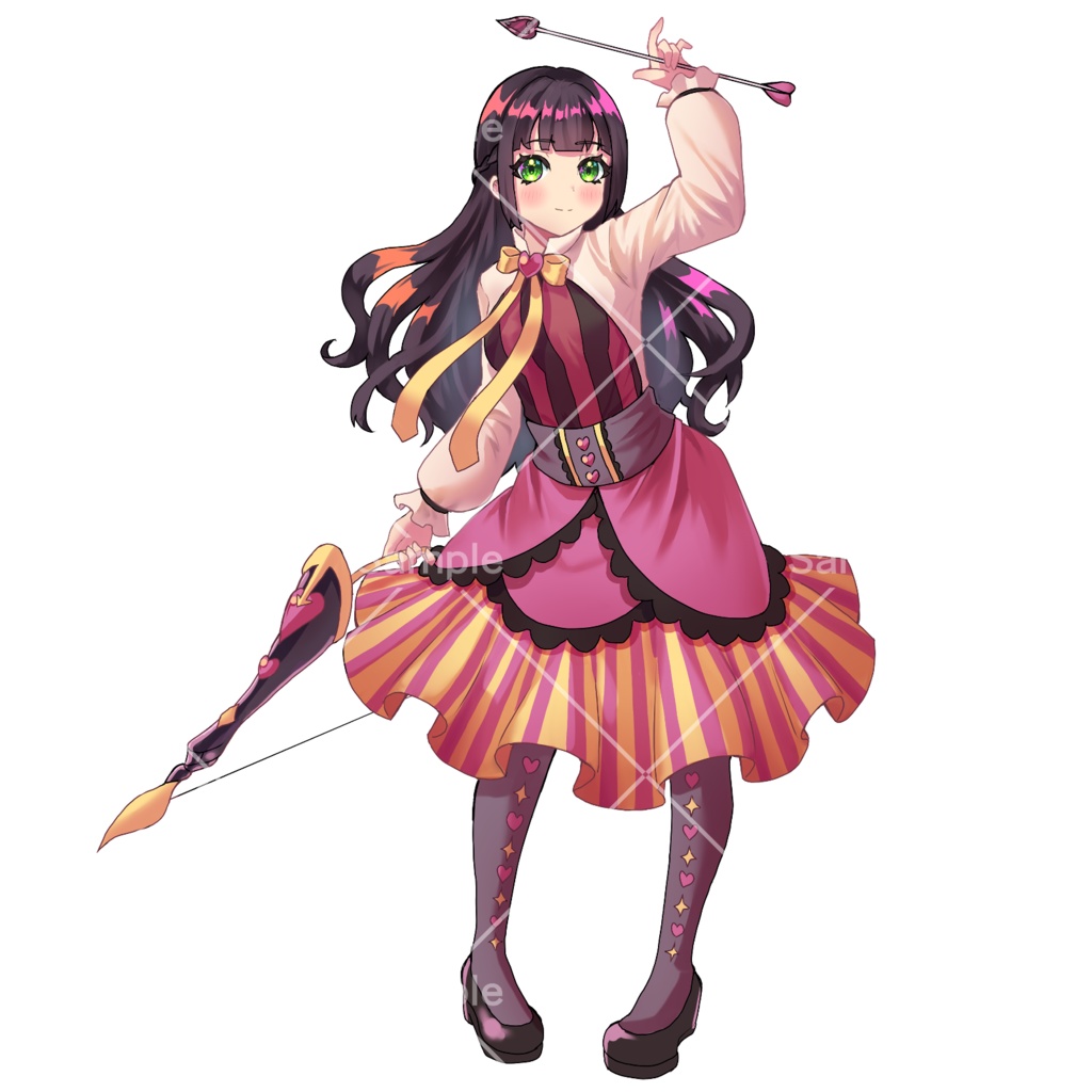 弓使いの女の子【立ち絵素材】